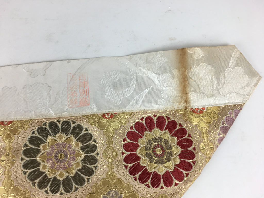 Japanese Buddhist Altar Table Cloth 61.5cm Uchishiki Flower Maejoku BU643