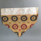 Japanese Buddhist Altar Table Cloth 63cm Uchishiki Gold Floral Kyozukue BU216
