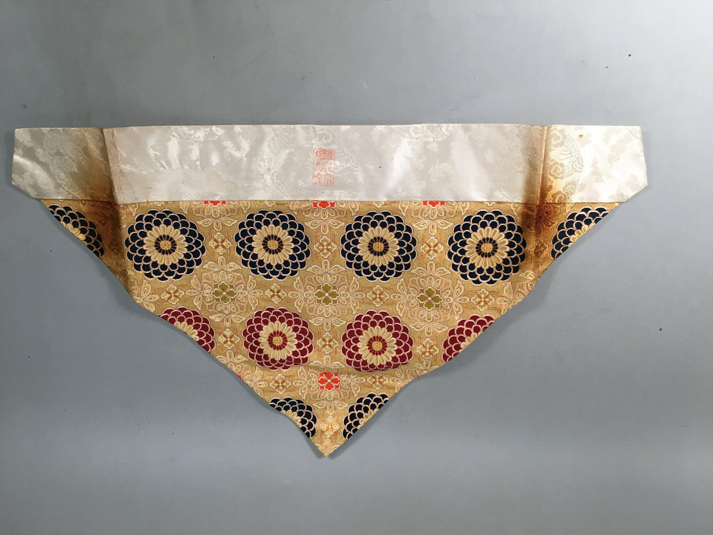 Japanese Buddhist Altar Table Cloth 63cm Uchishiki Gold Floral Kyozukue BU216