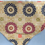 Japanese Buddhist Altar Table Cloth 63cm Uchishiki Gold Floral Kyozukue BU216