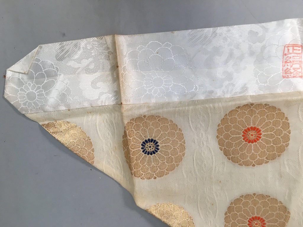 Japanese Buddhist Altar Table Cloth 67.5cm Uchishiki Gold Floral Kyozukue BU217