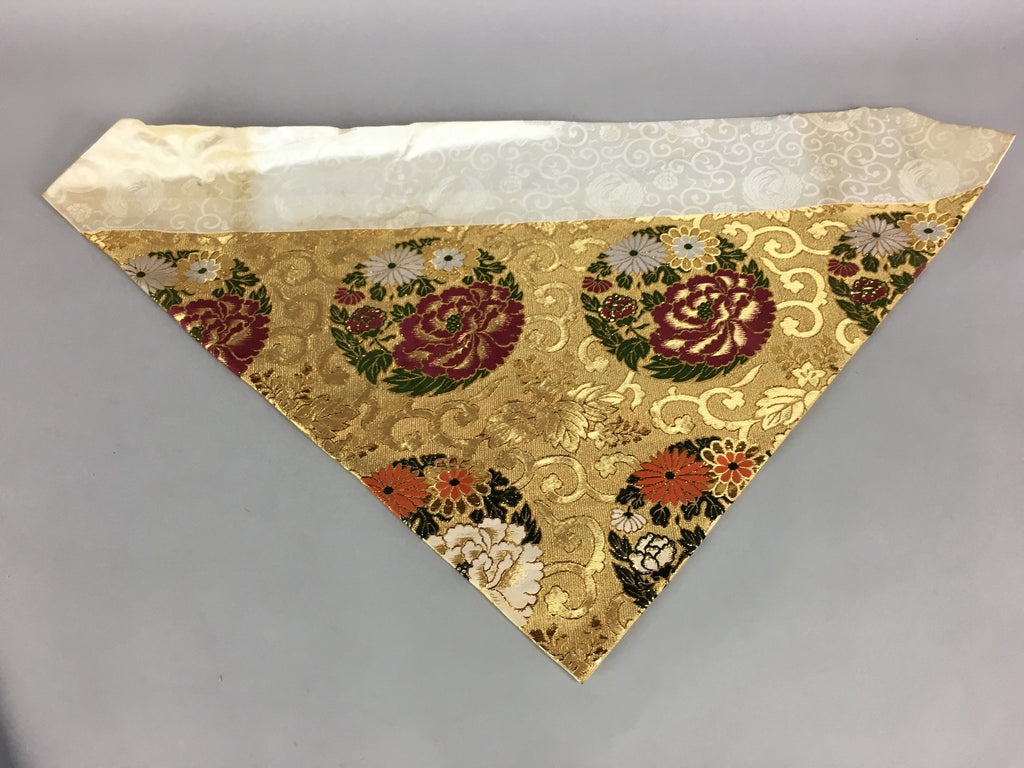 Japanese Buddhist Altar Table Cloth 69.5cm Uchishiki Gold Floral Kyozukue BU399