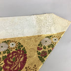 Japanese Buddhist Altar Table Cloth 69.5cm Uchishiki Gold Floral Kyozukue BU399