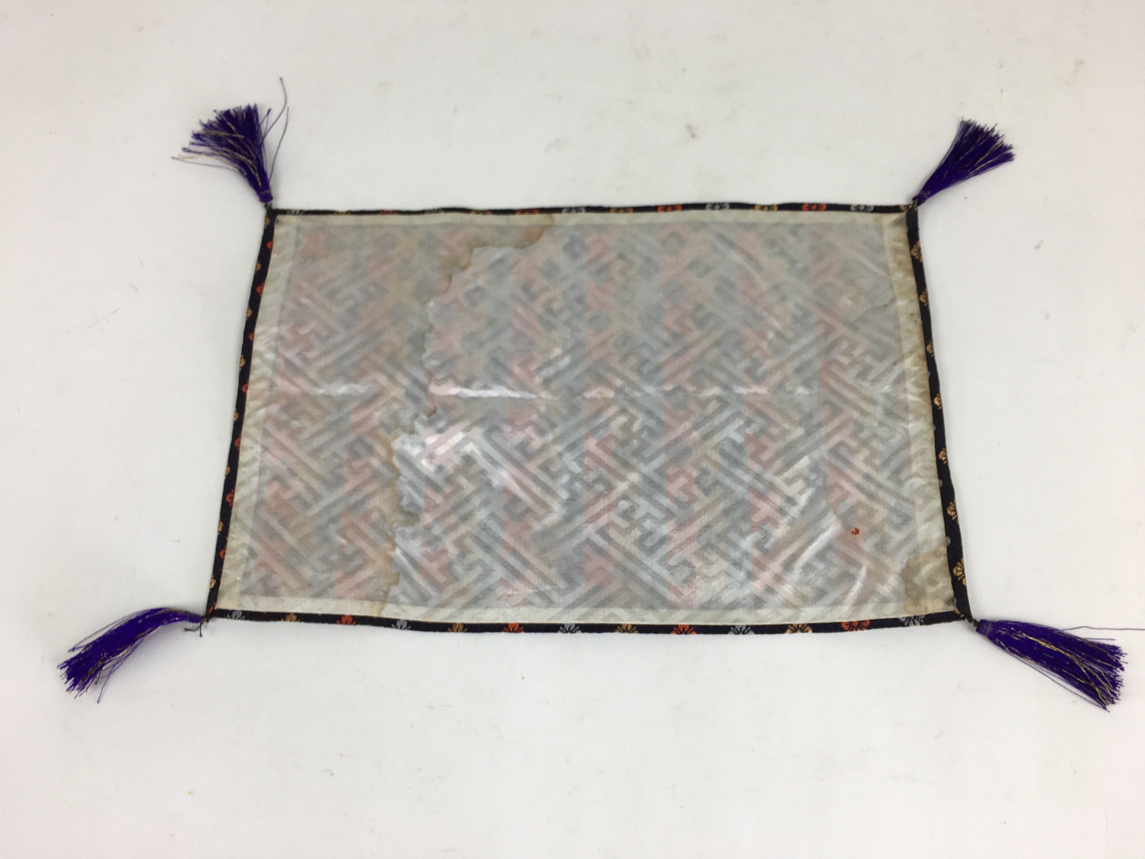 Japanese Buddhist Altar Table Cloth Cover Vtg Rectangle Kyozukue BU641
