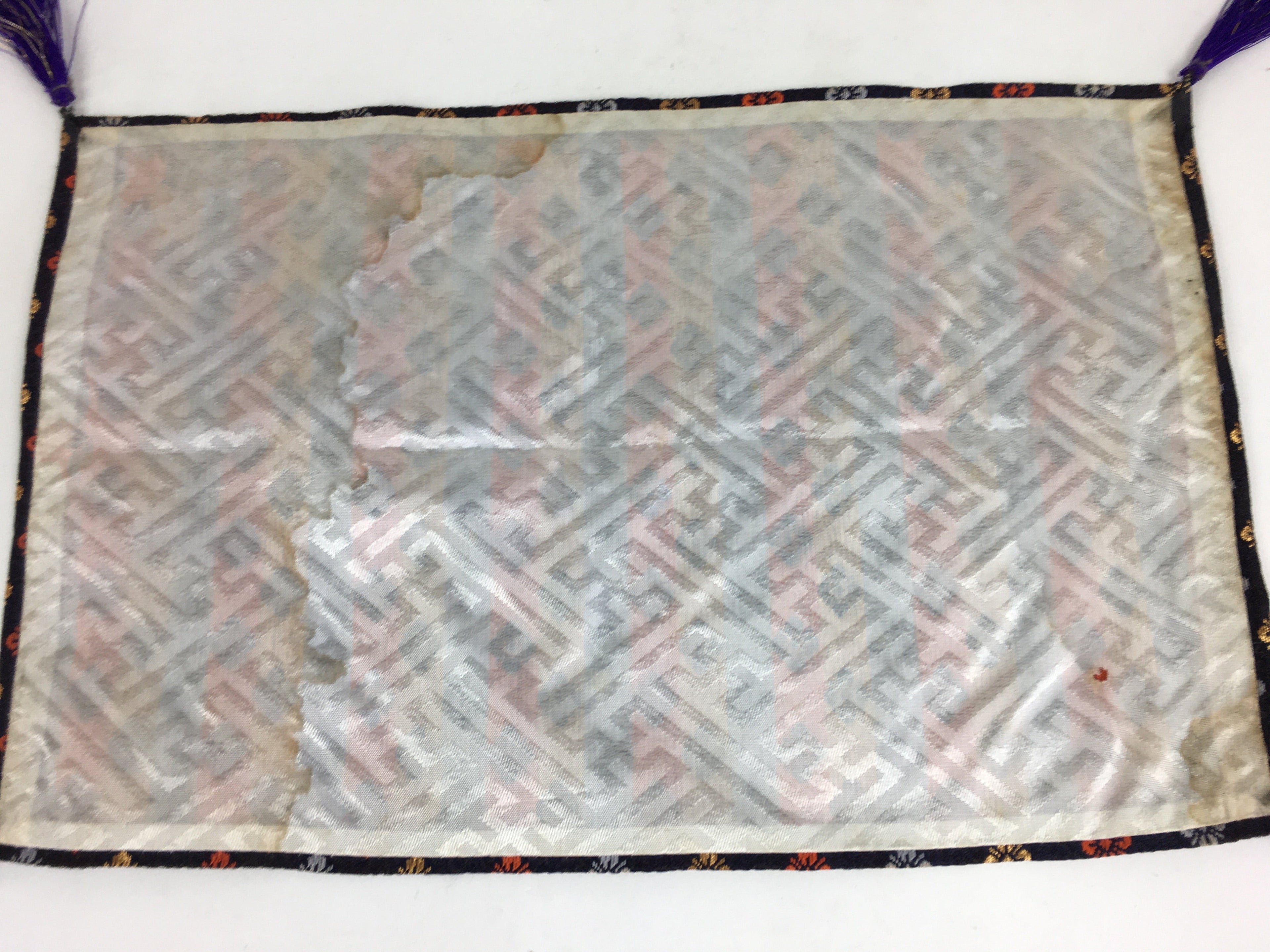 Japanese Buddhist Altar Table Cloth Cover Vtg Rectangle Kyozukue BU641
