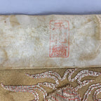 Japanese Buddhist Altar Table Cloth Vtg 23cm Uchishiki Gold Shell Kyozukue BU411