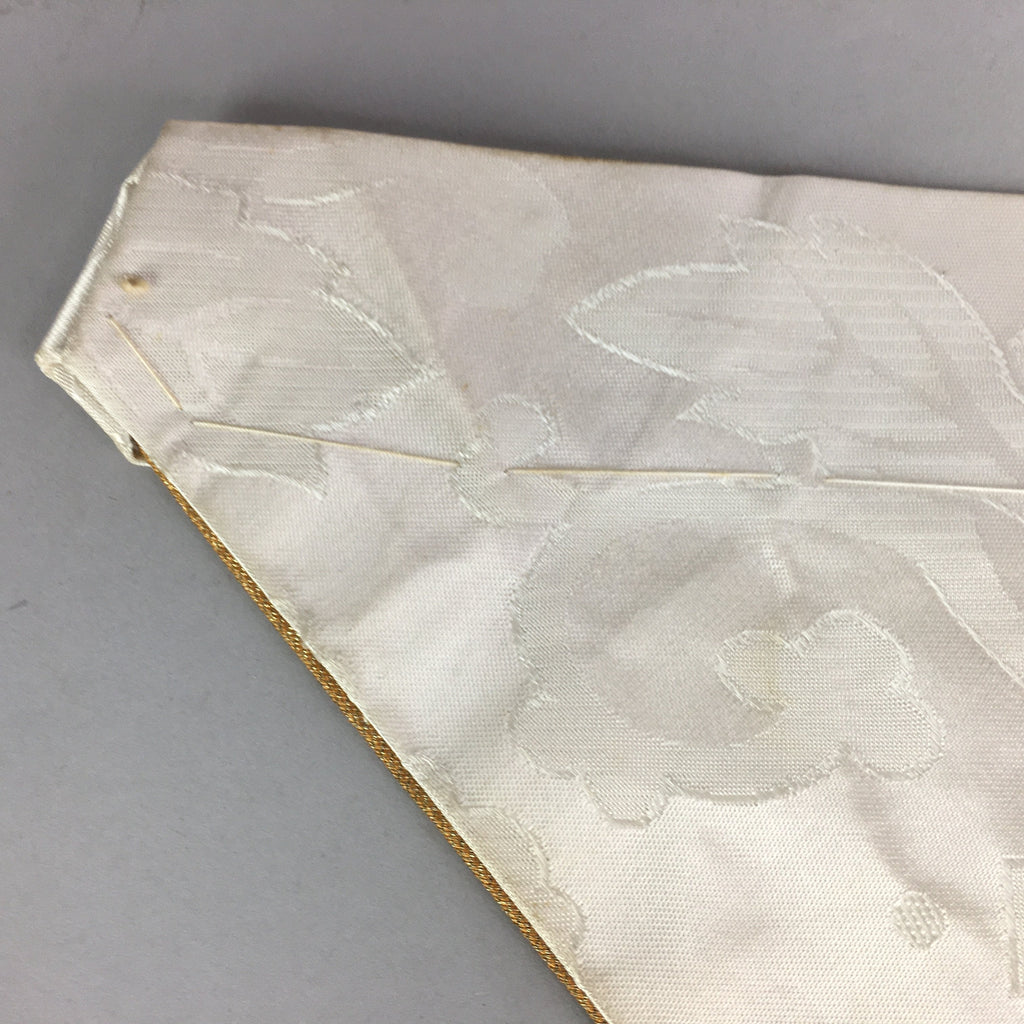 Japanese Buddhist Altar Table Cloth Vtg 31cm Uchishiki Gold Shell Kyozukue BU420
