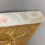 Japanese Buddhist Altar Table Cloth Vtg 31cm Uchishiki Gold Shell Kyozukue BU420