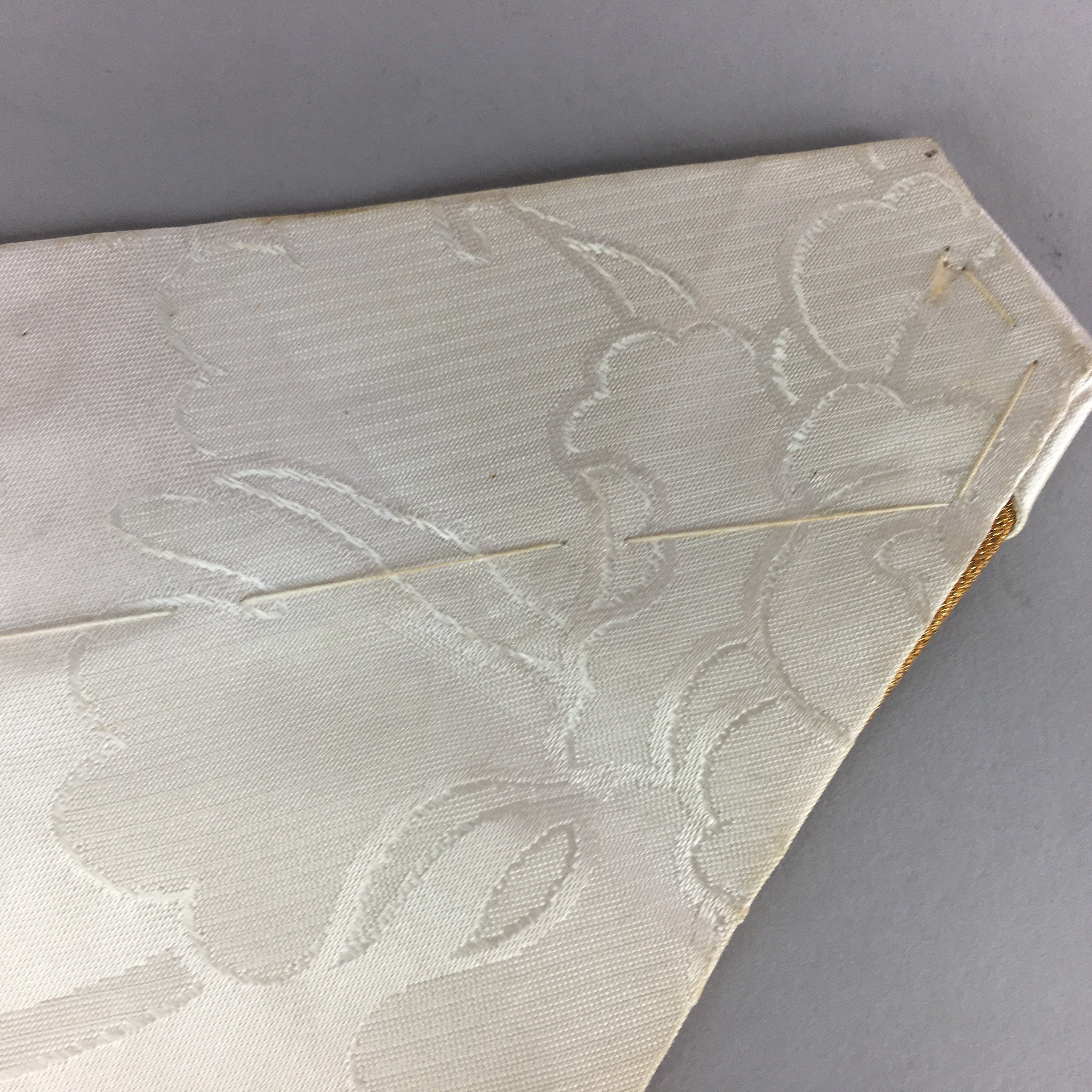 Japanese Buddhist Altar Table Cloth Vtg 31cm Uchishiki Gold Shell Kyozukue BU420