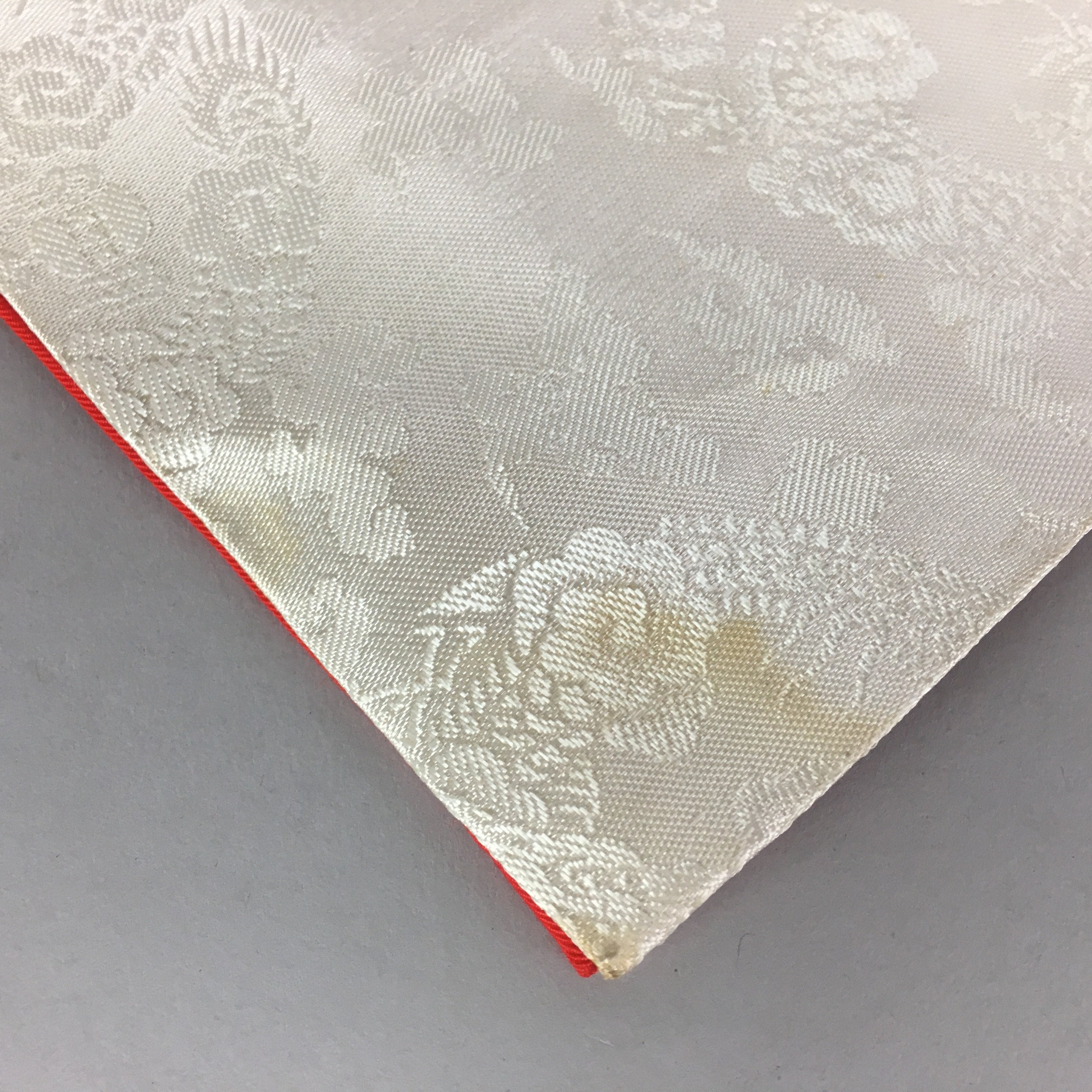 Japanese Buddhist Altar Table Cloth Vtg 31cm Uchishiki Red Kyozukue BU422