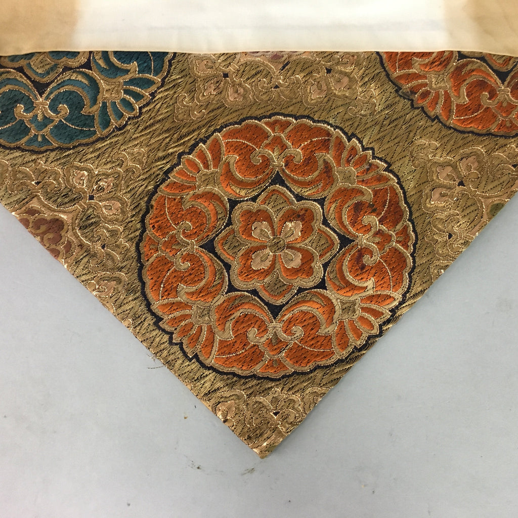 Japanese Buddhist Altar Table Cloth Vtg 39cm Uchishiki Kyozukue Embroidery BU43