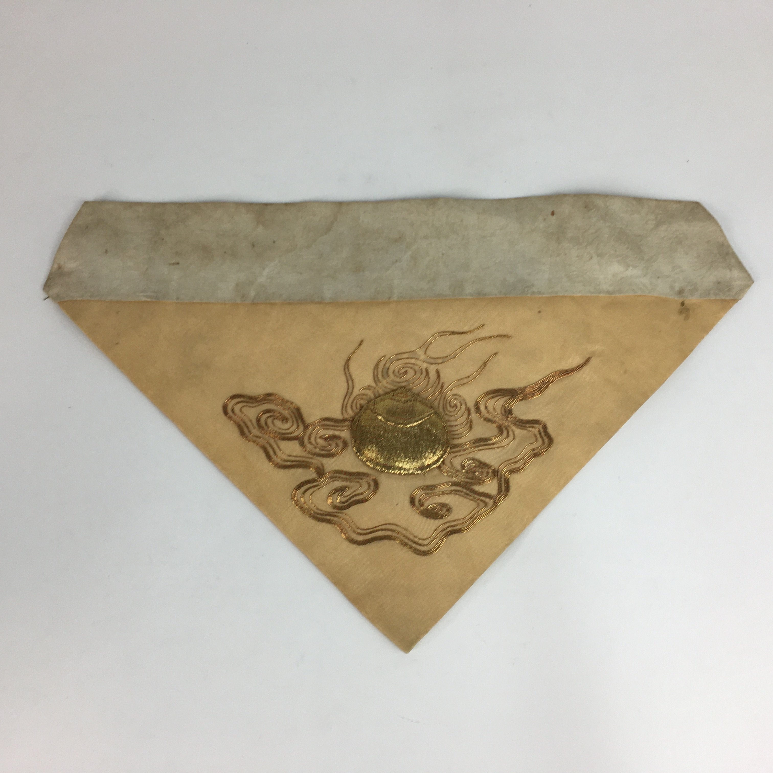 Japanese Buddhist Altar Table Cloth Vtg 46cm Uchishiki Gold Shell Kyozukue BU458