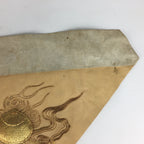 Japanese Buddhist Altar Table Cloth Vtg 46cm Uchishiki Gold Shell Kyozukue BU458