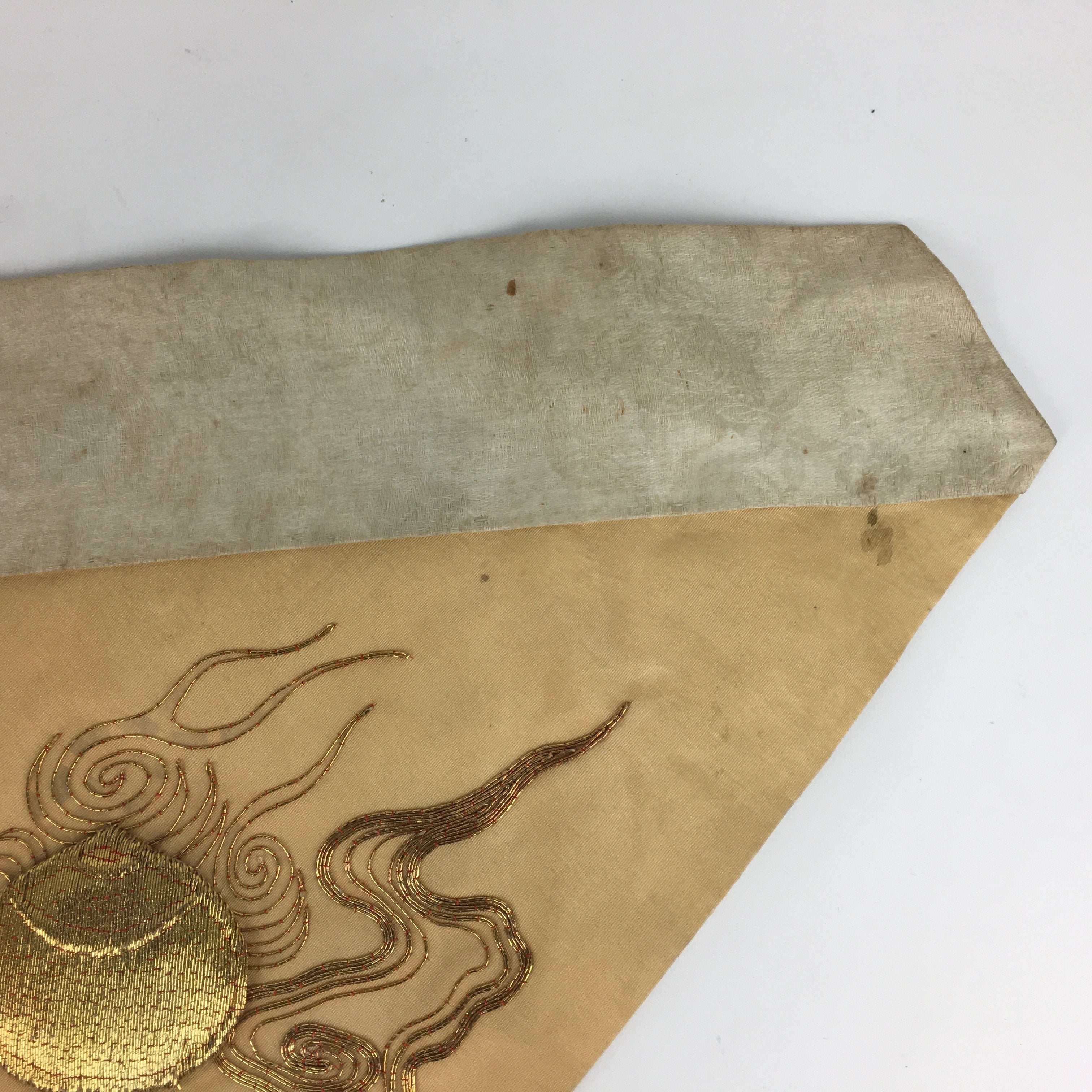 Japanese Buddhist Altar Table Cloth Vtg 46cm Uchishiki Gold Shell Kyozukue BU458