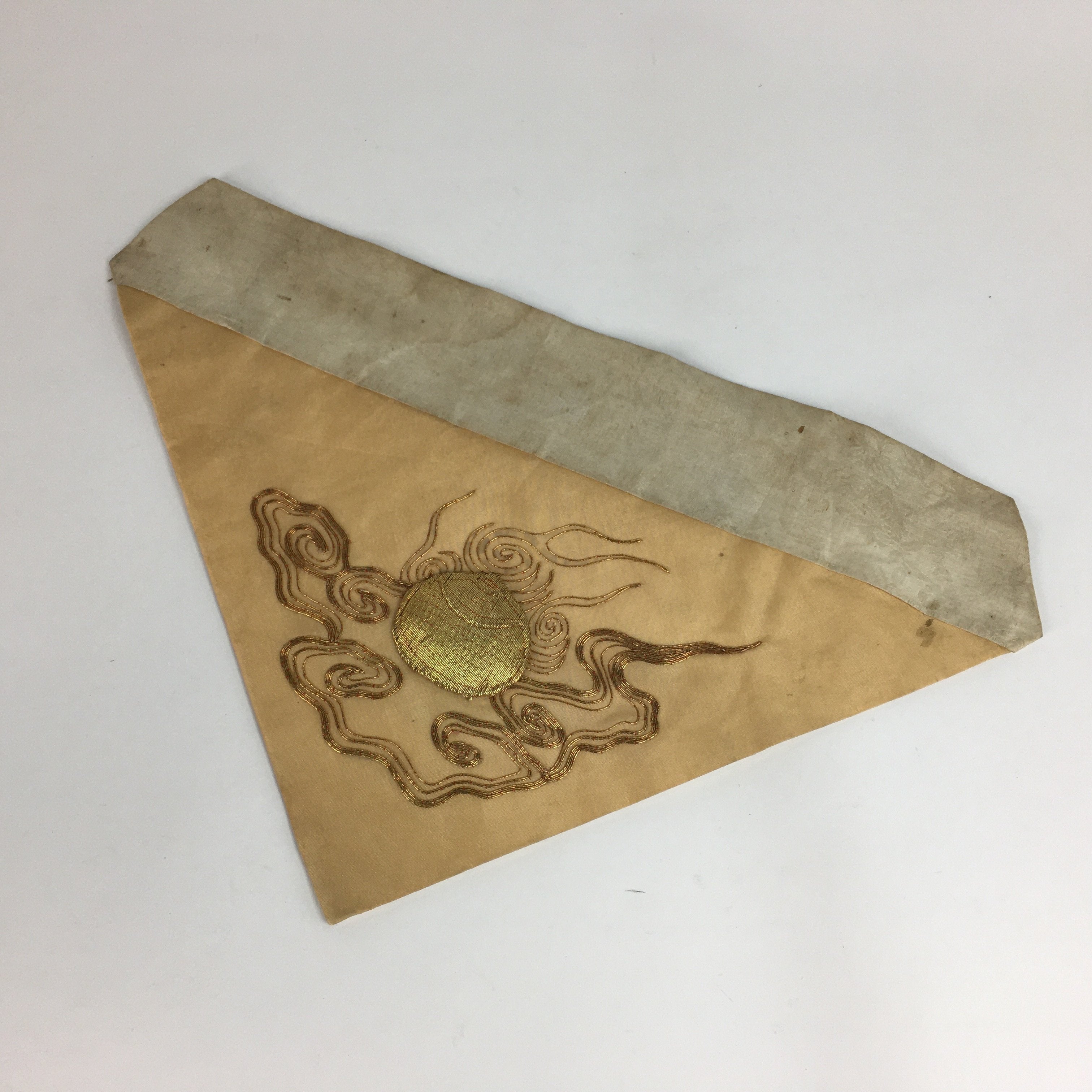 Japanese Buddhist Altar Table Cloth Vtg 46cm Uchishiki Gold Shell Kyozukue BU458