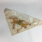 Japanese Buddhist Altar Table Cloth Vtg 66cm Uchishiki Peacock Kyozukue BU465