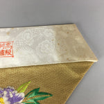 Japanese Buddhist Altar Table Cloth Vtg Uchishiki Gold Flower Kyozukue BU401