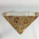 Japanese Buddhist Altar Table Cloth Vtg Uchishiki Gold Red Kyozukue BU457