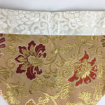 Japanese Buddhist Altar Table Cloth Vtg Uchishiki Gold Red Kyozukue BU457