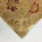 Japanese Buddhist Altar Table Cloth Vtg Uchishiki Gold Red Kyozukue BU457
