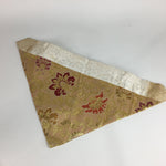 Japanese Buddhist Altar Table Cloth Vtg Uchishiki Gold Red Kyozukue BU457