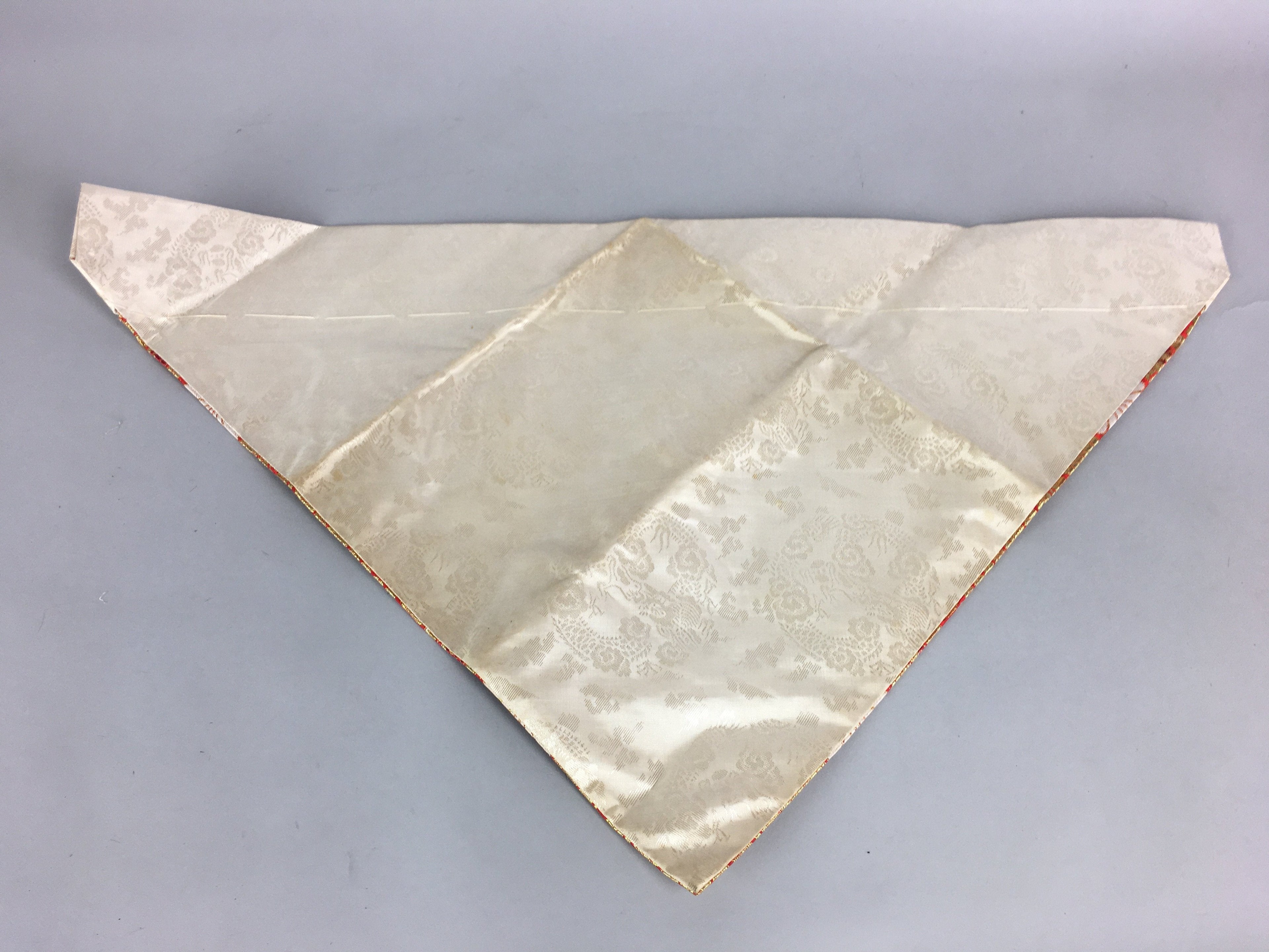 Japanese Buddhist Altar Table Cloth Vtg Uchishiki Gold RedMaejoku BU430