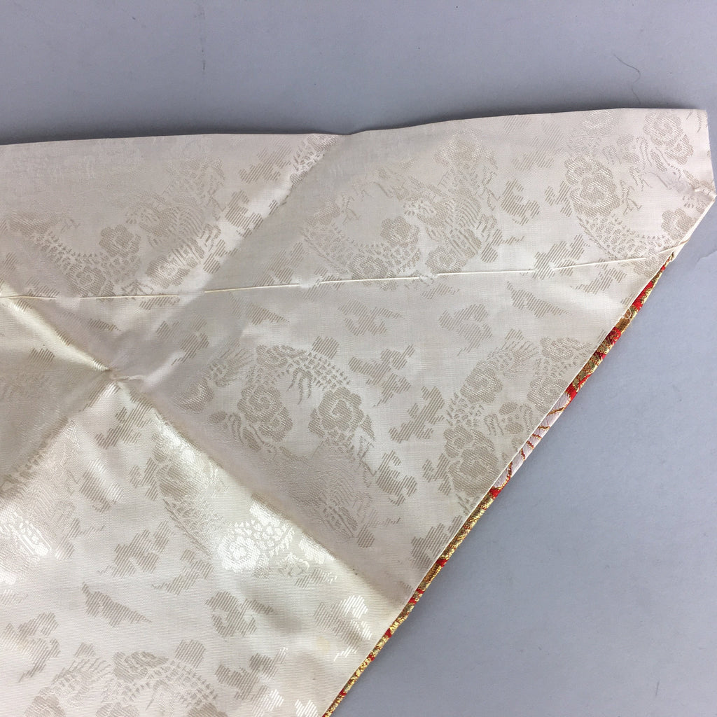 Japanese Buddhist Altar Table Cloth Vtg Uchishiki Gold RedMaejoku BU430