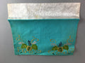 Japanese Buddhist Altar Table Cloth Vtg Uchishiki Rectangle Blue Kyozukue B782