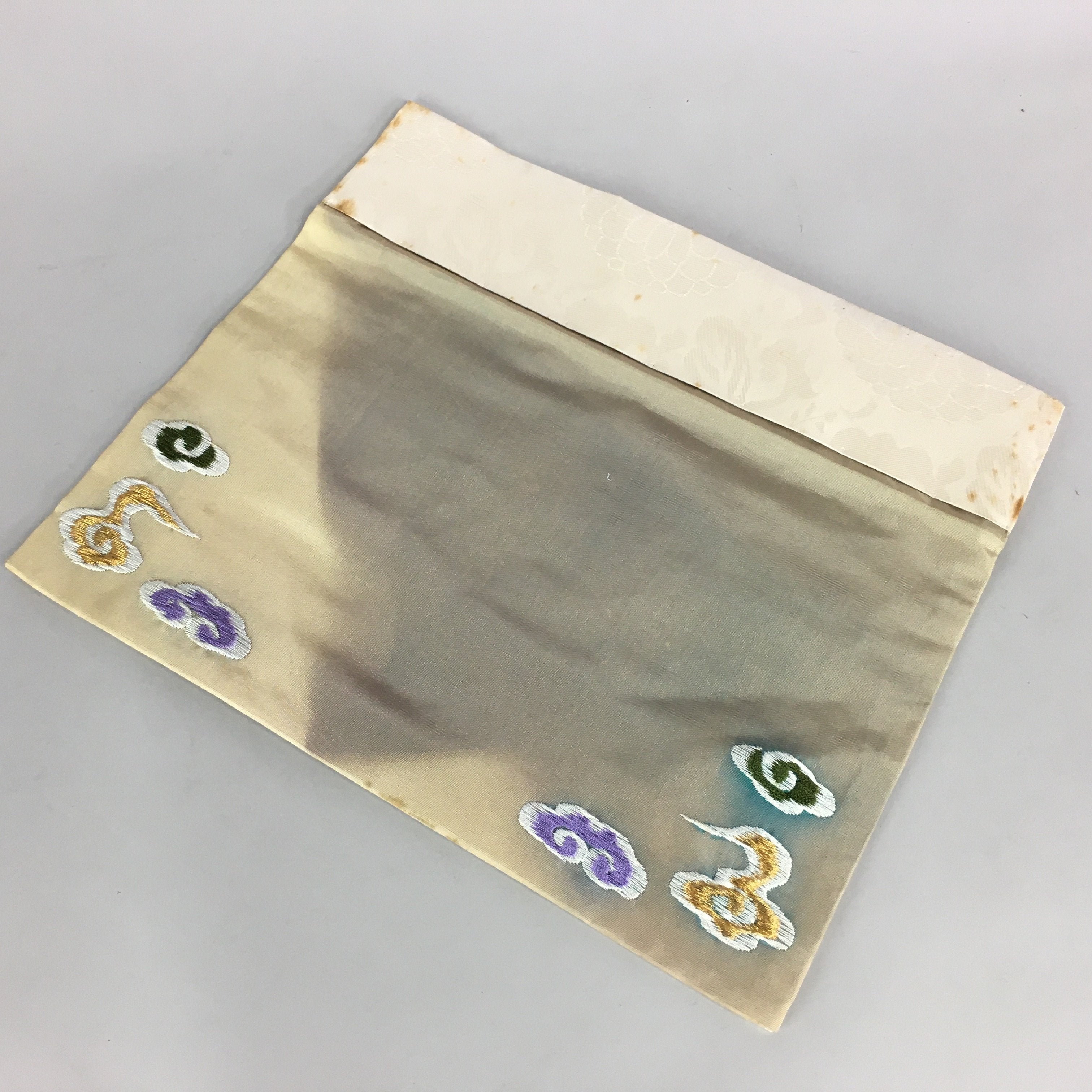 Japanese Buddhist Altar Table Cloth Vtg Uchishiki Rectangle Kyozukue BU425
