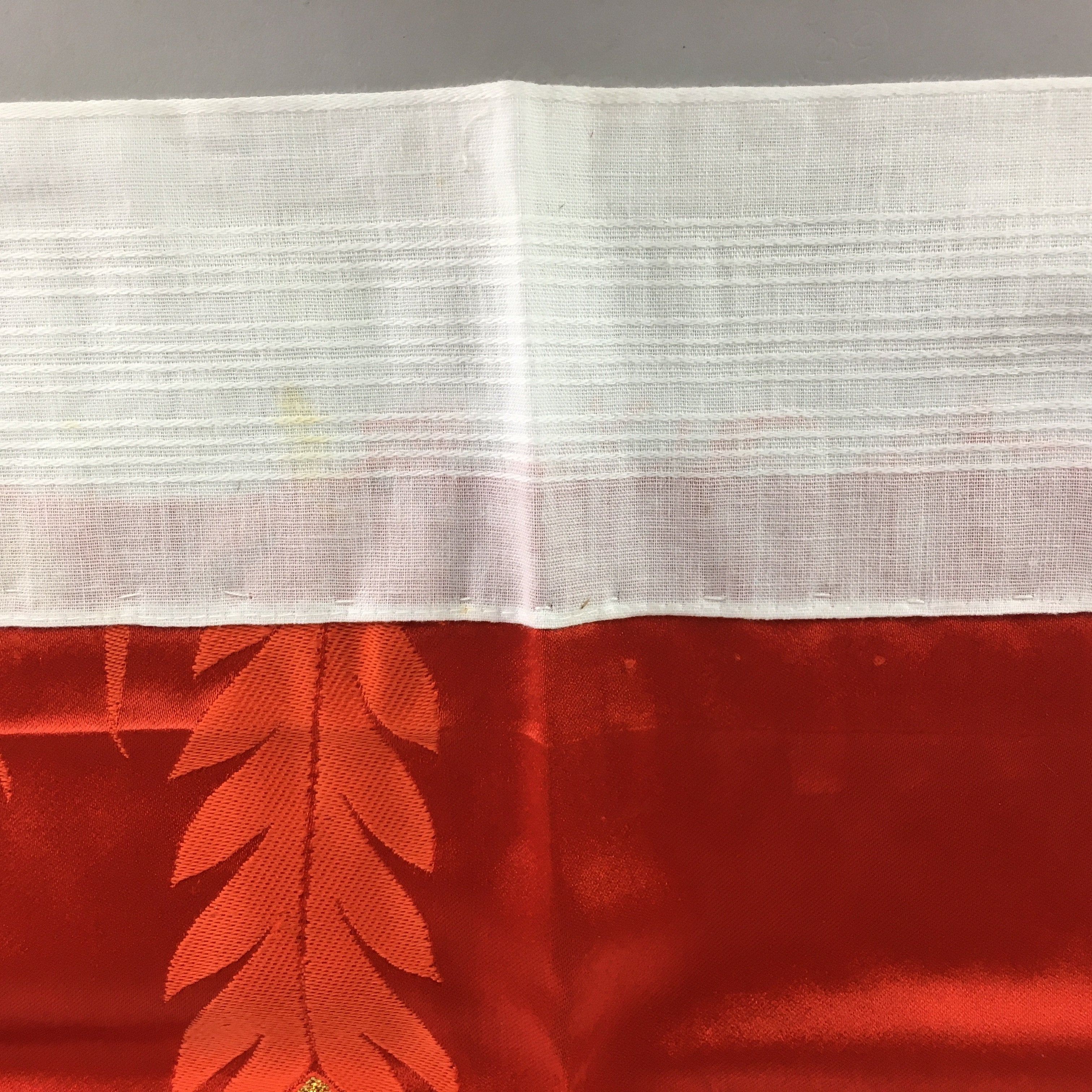 Japanese Buddhist Altar Table Cloth Vtg Uchishiki Rectangle Kyozukue BU426