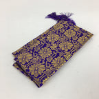 Japanese Buddhist Altar Table Cloth Vtg Uchishiki Square Saidan Gold Flower BU626