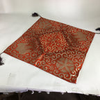 Japanese Buddhist Altar Table Cloth Vtg Uchishiki Square Saidan Gold Flower BU63