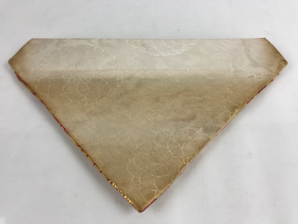 Japanese Buddhist Altar Tablecloth Uchishiki Vtg Triangle Uwajoku Maejyoku BU848