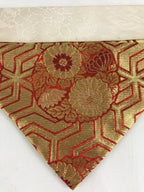 Japanese Buddhist Altar Tablecloth Uchishiki Vtg Triangle Uwajoku Maejyoku BU848