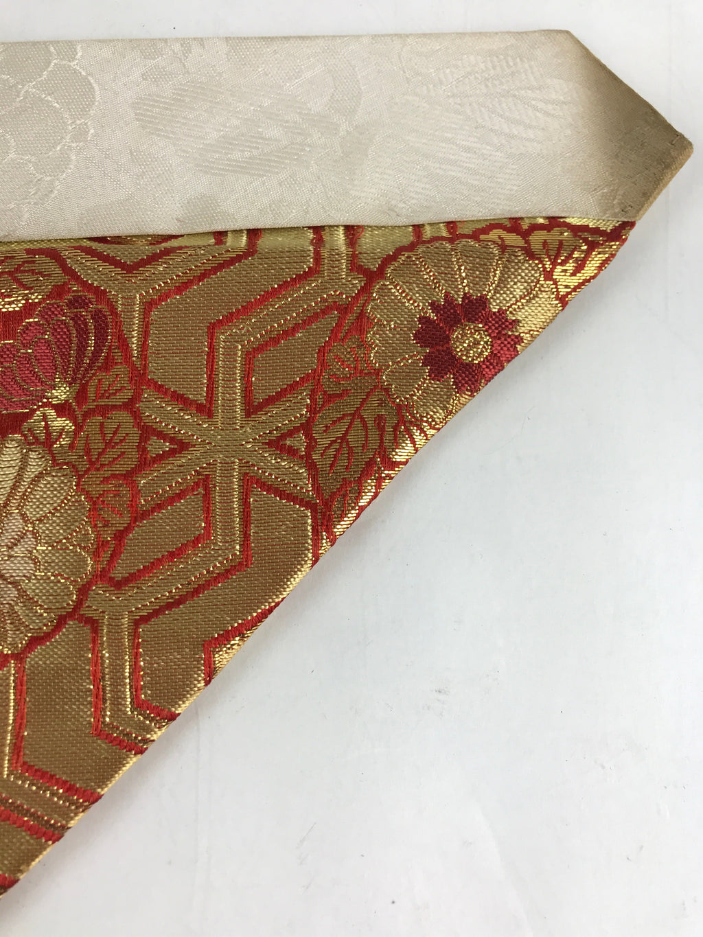 Japanese Buddhist Altar Tablecloth Uchishiki Vtg Triangle Uwajoku Maejyoku BU848