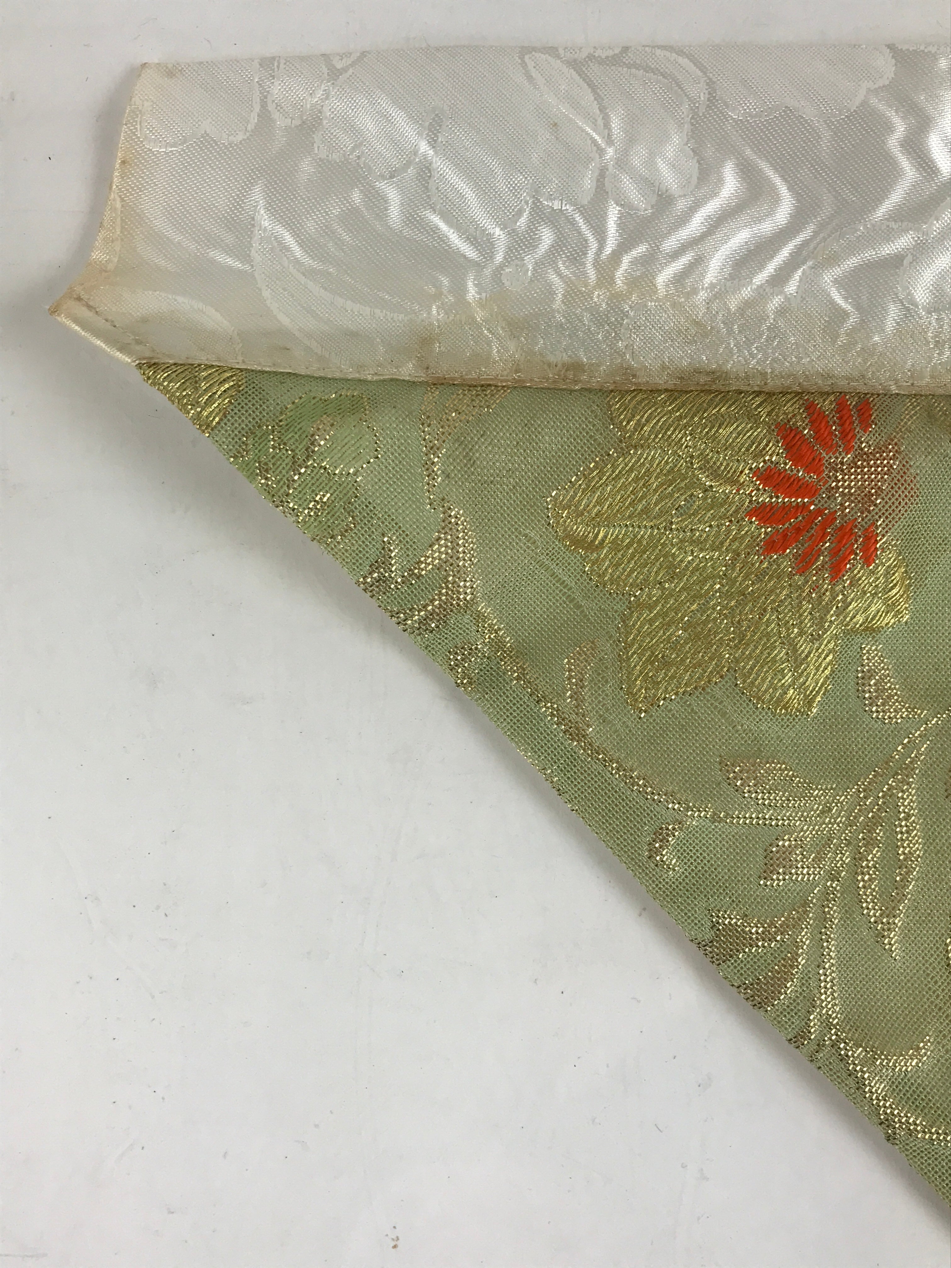 Japanese Buddhist Altar Tablecloth Uchishiki Vtg Triangle Uwajoku Maejyoku BU849