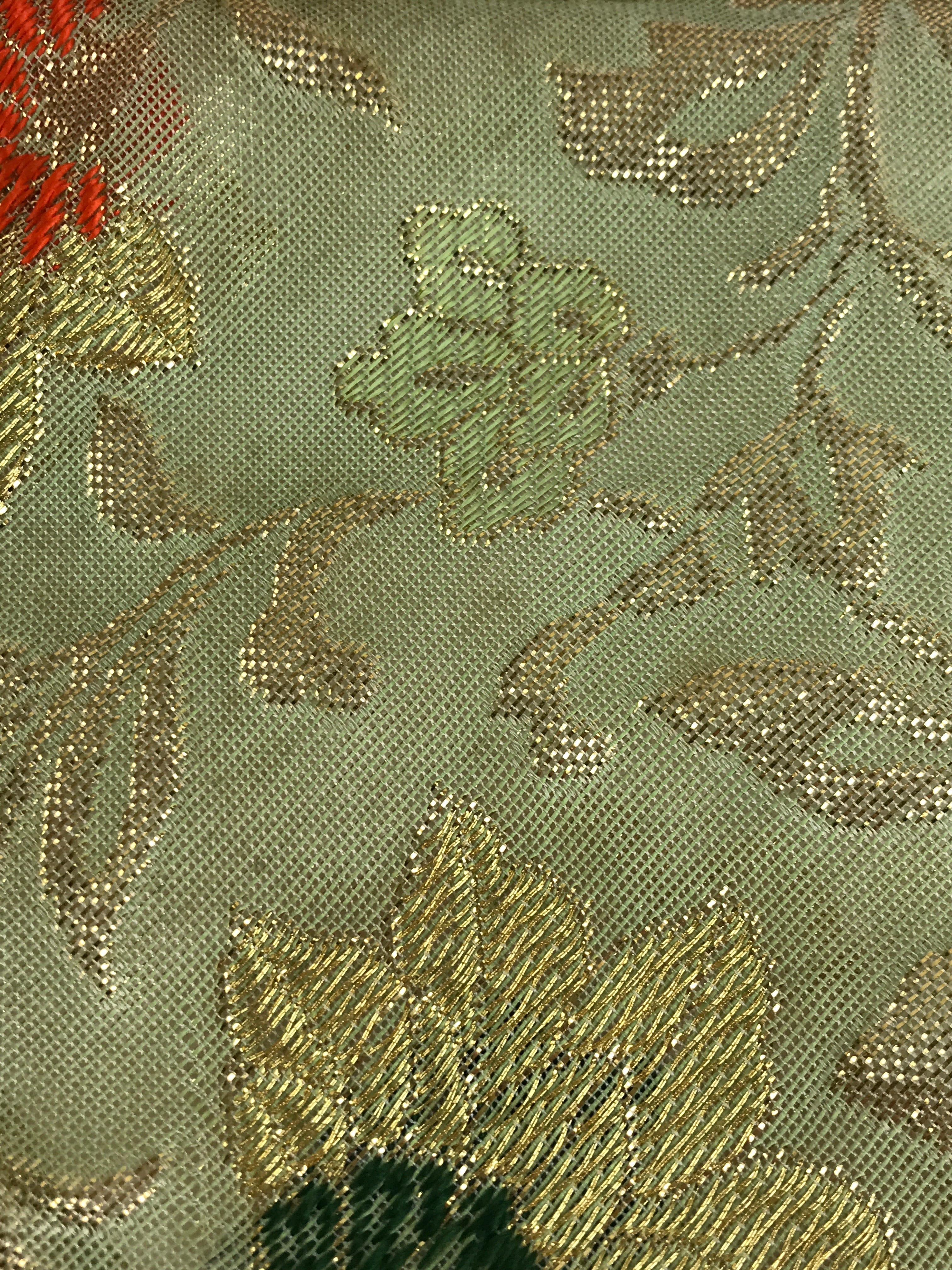 Japanese Buddhist Altar Tablecloth Uchishiki Vtg Triangle Uwajoku Maejyoku BU849