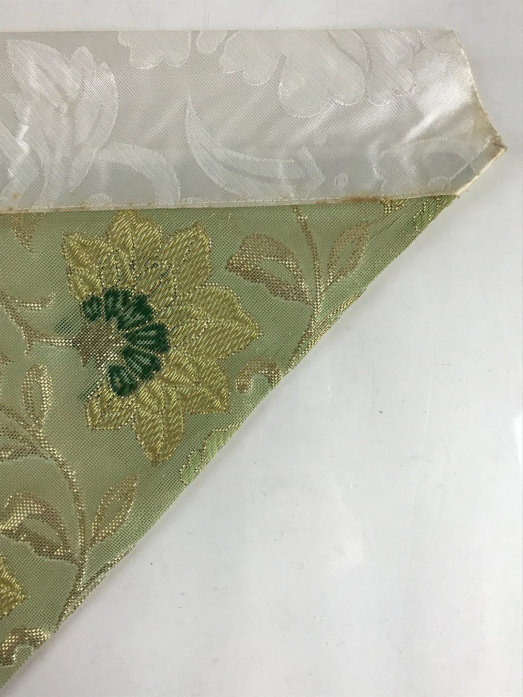 Japanese Buddhist Altar Tablecloth Uchishiki Vtg Triangle Uwajoku Maejyoku BU849