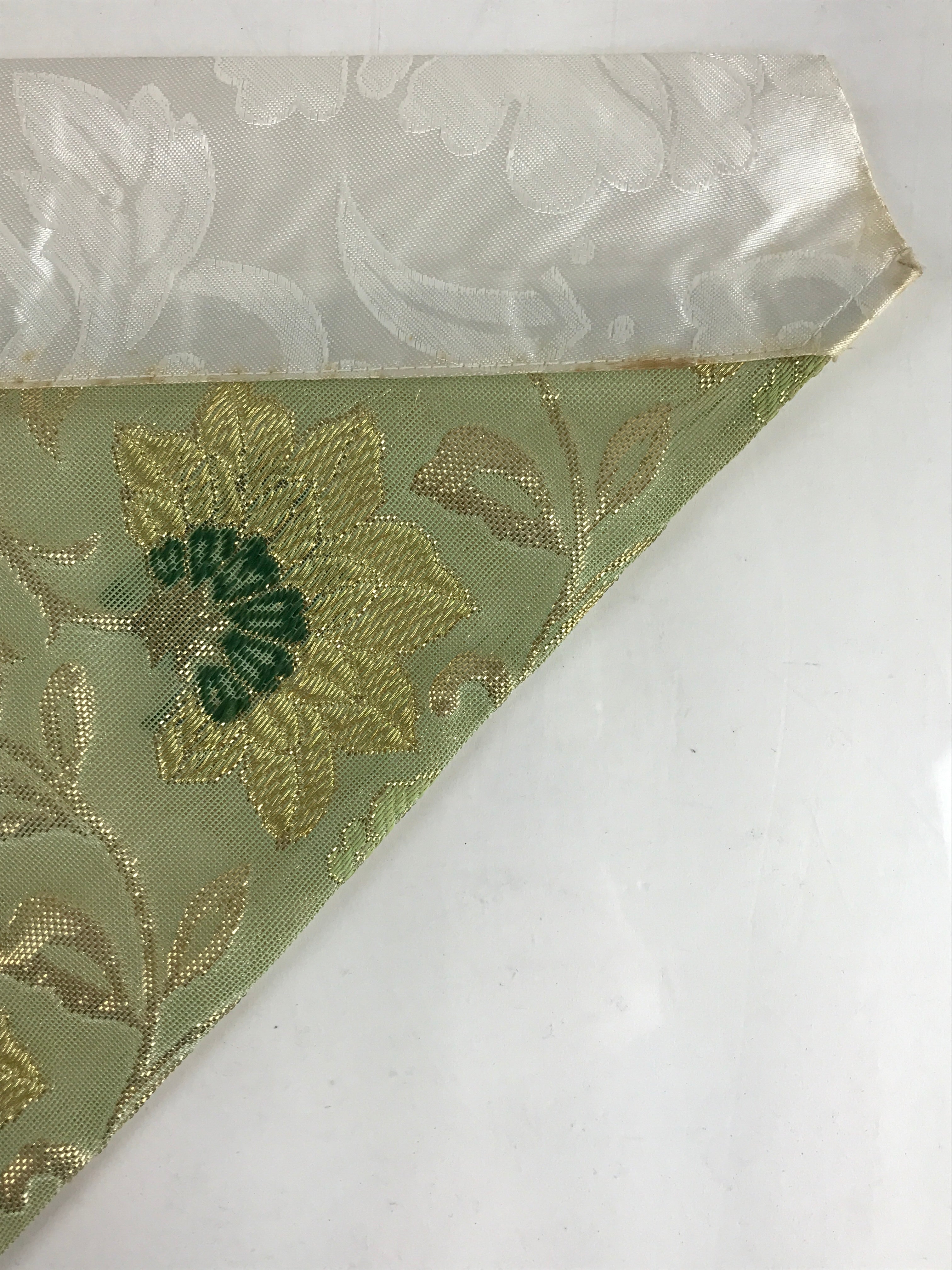 Japanese Buddhist Altar Tablecloth Uchishiki Vtg Triangle Uwajoku Maejyoku BU849