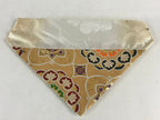 Japanese Buddhist Altar Tablecloth Uchishiki Vtg Triangle Uwajoku Maejyoku Gold