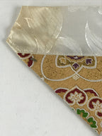 Japanese Buddhist Altar Tablecloth Uchishiki Vtg Triangle Uwajoku Maejyoku Gold