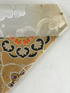 Japanese Buddhist Altar Tablecloth Uchishiki Vtg Triangle Uwajoku Maejyoku Gold