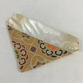 Japanese Buddhist Altar Tablecloth Uchishiki Vtg Triangle Uwajoku Maejyoku Gold