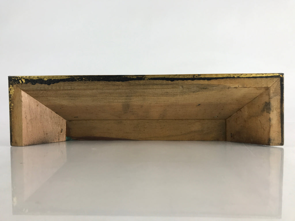 Japanese Buddhist Altar Wood Carving Part Vtg Gold Spare Parts Decorative Parts