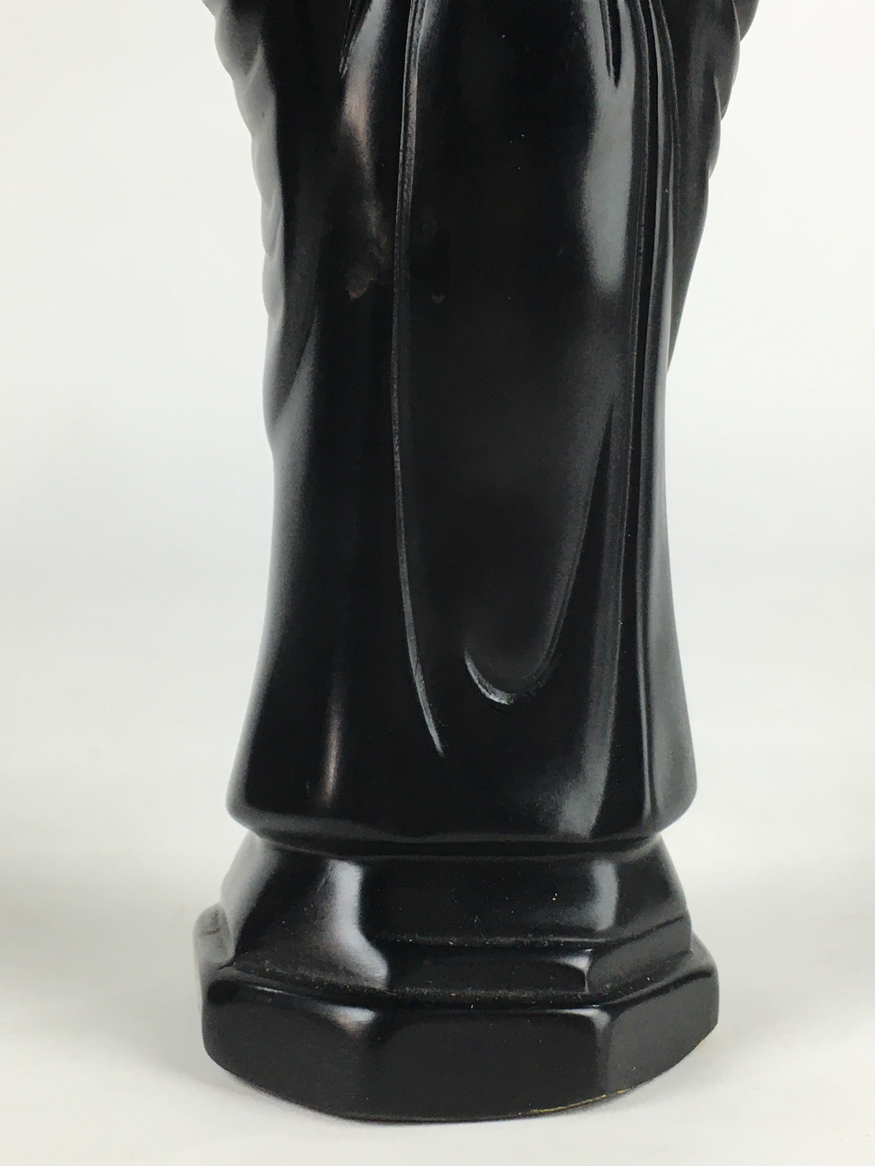 Japanese Buddhist Art Kannon Bosatsu Stone Statue Vtg Stone Sculpture BD816