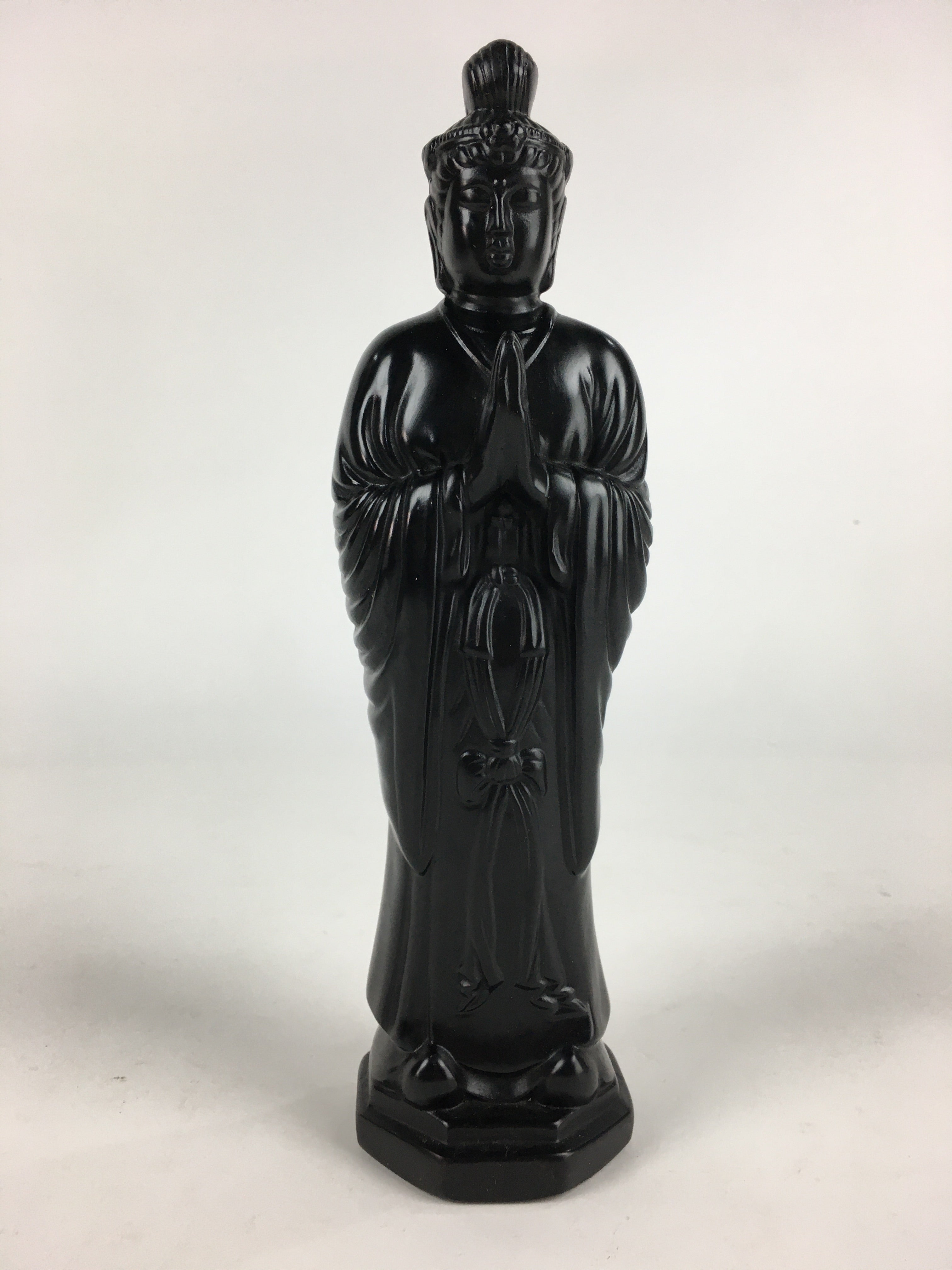 Japanese Buddhist Art Kannon Bosatsu Stone Statue Vtg Stone Sculpture BD816
