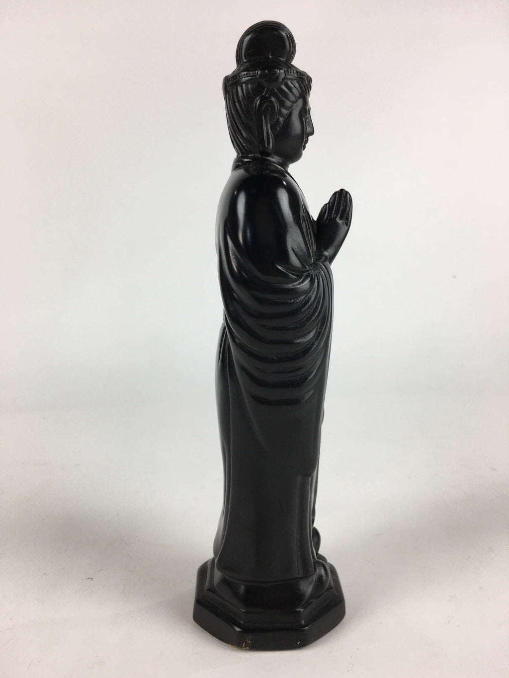 Japanese Buddhist Art Kannon Bosatsu Stone Statue Vtg Stone Sculpture BD816