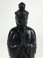 Japanese Buddhist Art Kannon Bosatsu Stone Statue Vtg Stone Sculpture BD816