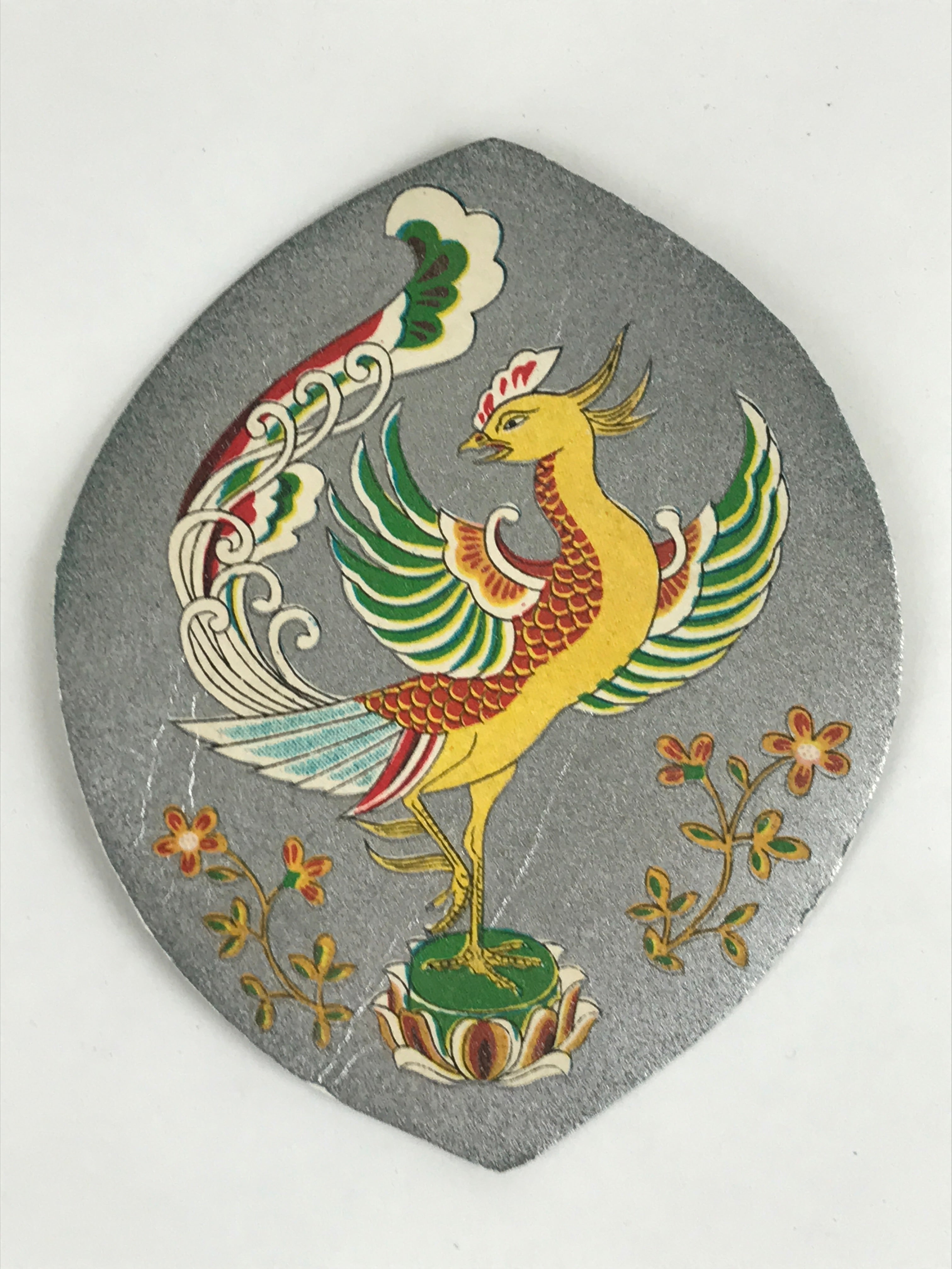 Japanese Buddhist Art Petal Sange Paper Vtg Lucky Charm Memorial Service BU897