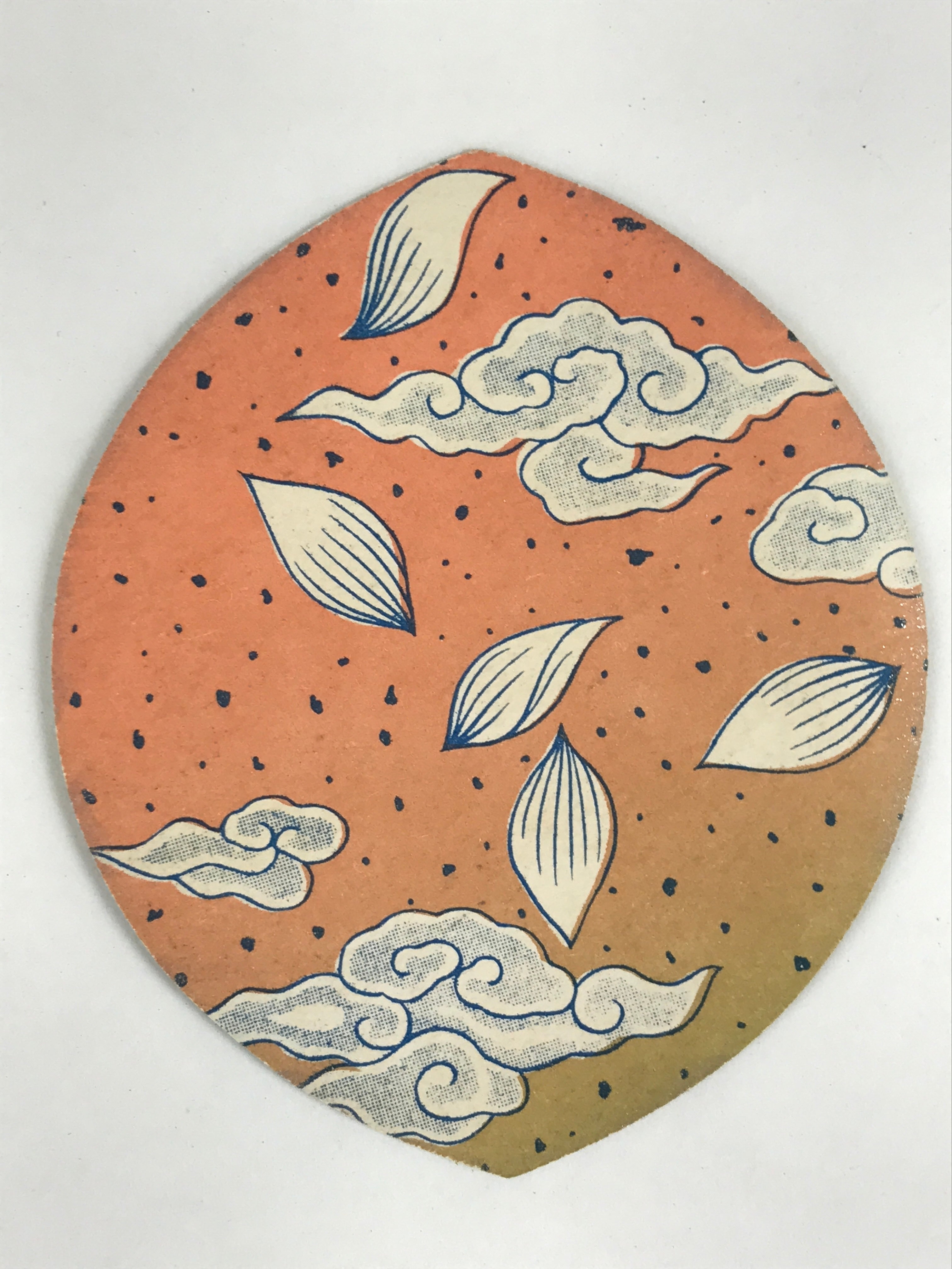 Japanese Buddhist Art Petal Sange Paper Vtg Lucky Charm Memorial Service BU898